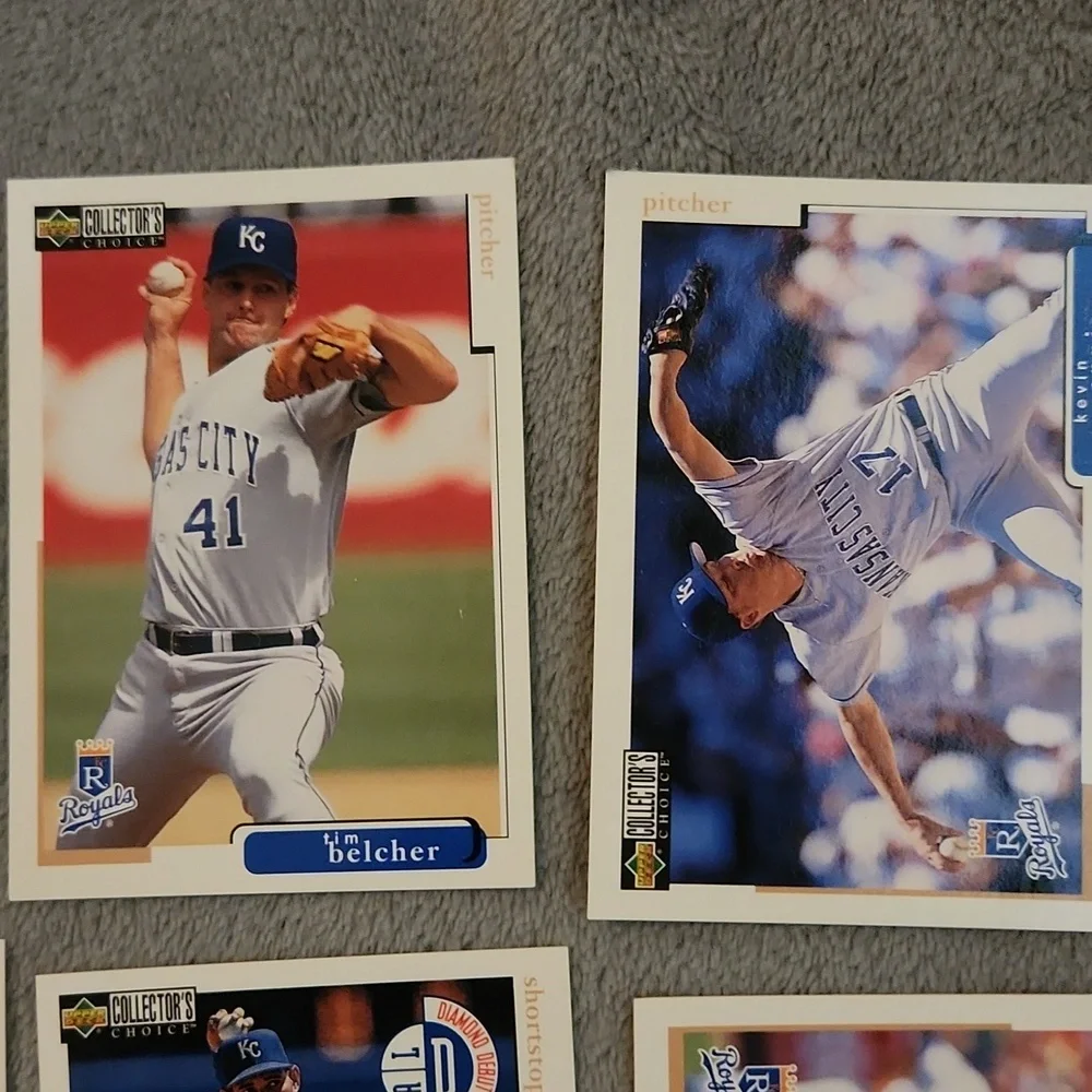 Vintage 1998 Upper Deck Royals Baseball Trading Cards